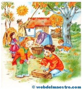 otono-la-recolecion-de-las-almendras