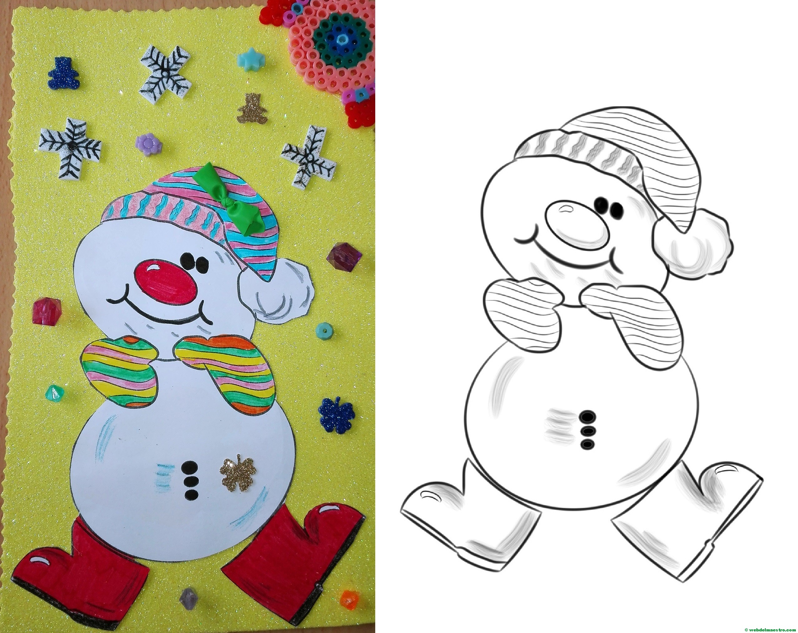 Muñeco de nieve (en varias versiones)