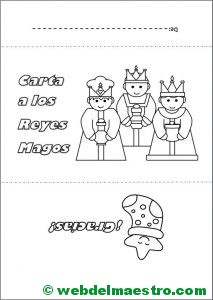 Sobre para carta a los Reyes Magos