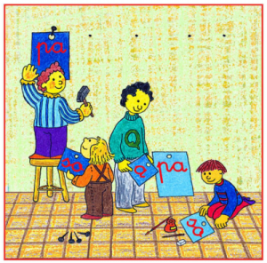 fichas para aprender a leer en la casa