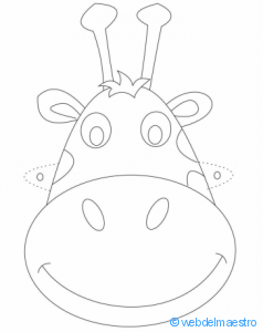 caretas para colorear