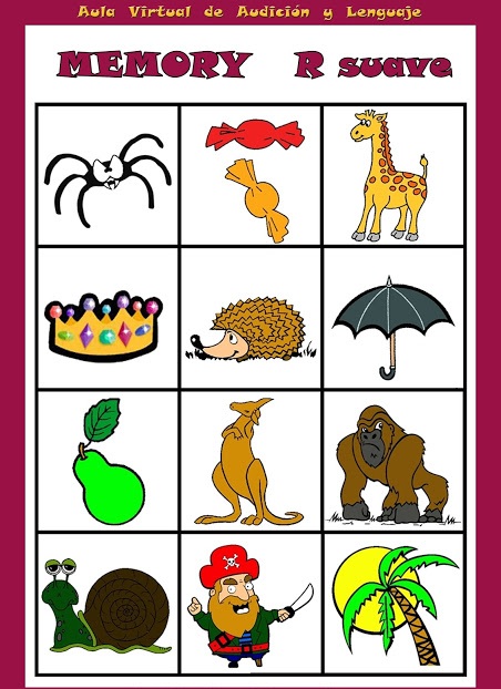 Palabras con r suave