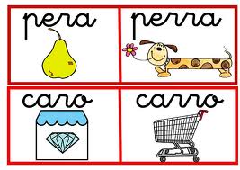 Diversas palabras con r suave