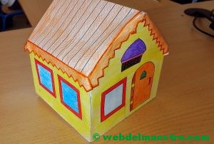 Terminación pegado del tejado por fuera