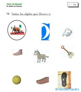 fichas lectoescritura