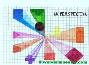 Dibujos perspectiva cónica-color
