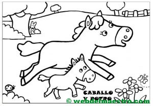 caballo y potrillo