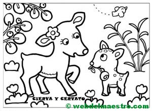cierva y cervato