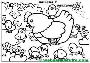 gallina y pollitos