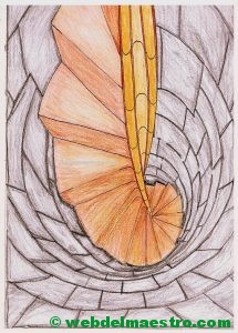 perspectiva para niños-escalera