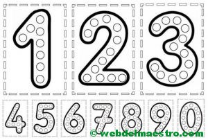 Actividades de motricidad fina y aprendizaje de los números
