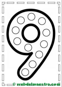 Actividades de motricidad fina y aprendizaje de los números-9