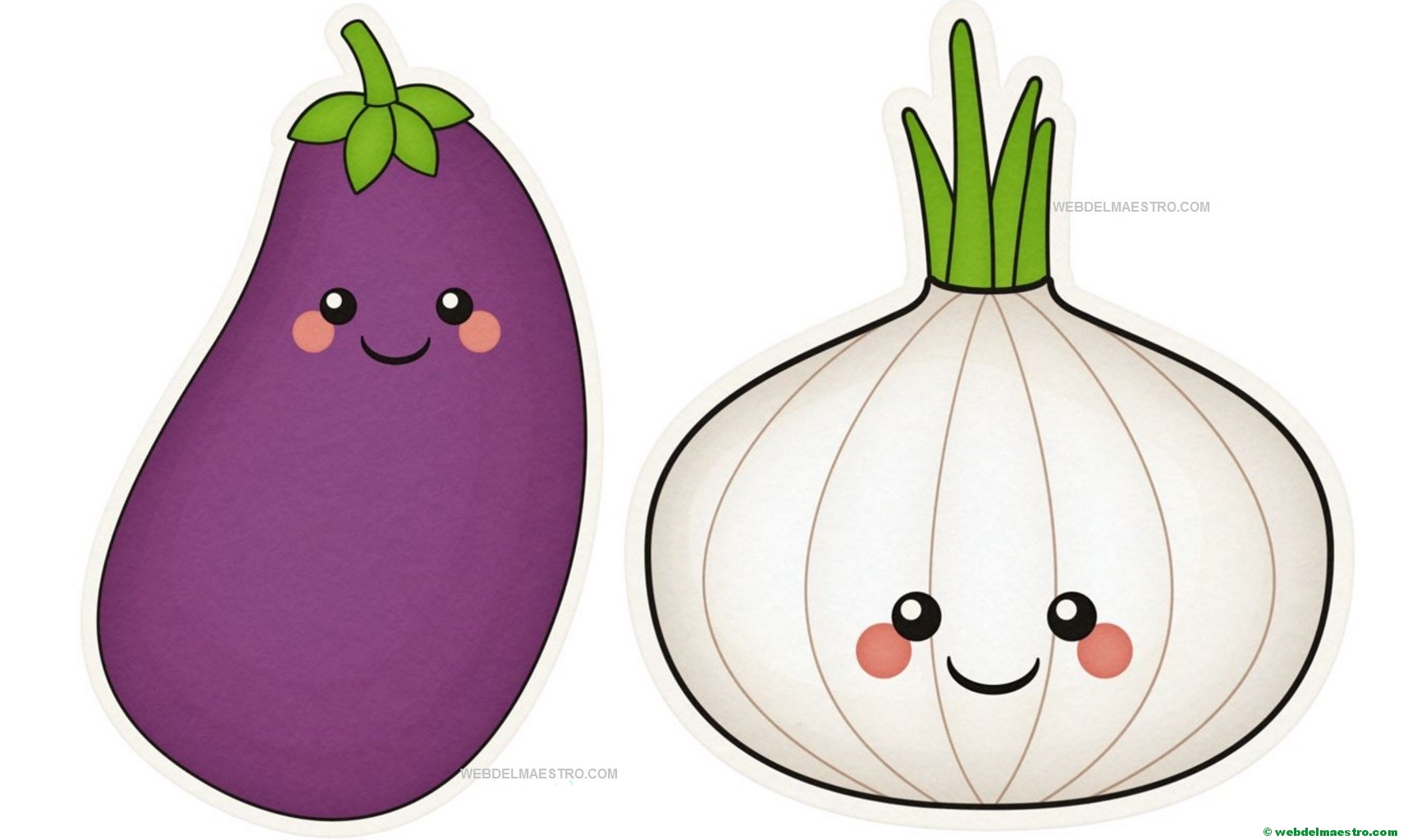 Dibujos de frutas y verduras