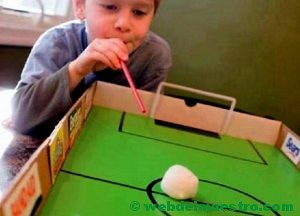 Entrenamiento de la inspiración-espiración-meter goles-