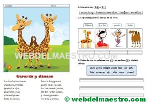 Lecturas infantiles-G-J-con actividades