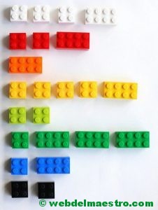 Psicomotricidad fina con piezas lego-