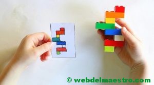 Psicomotricidad fina con piezas lego