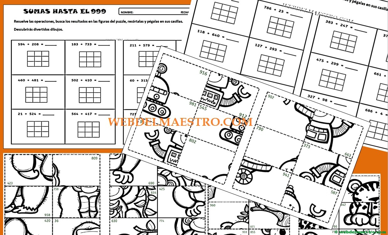 Sumas con llevadas divertidas