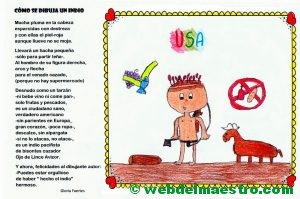 Cómo se dibuja un indio.Gloria Fuertes