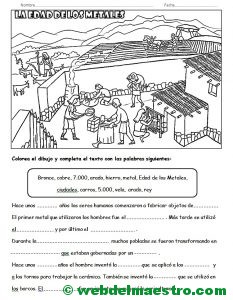 Edad de los Metales-Actividades