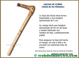 Hacha de cobre-Edad de los Metales