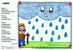 Poesía de Gloria Fuertes ilustrada- llueve