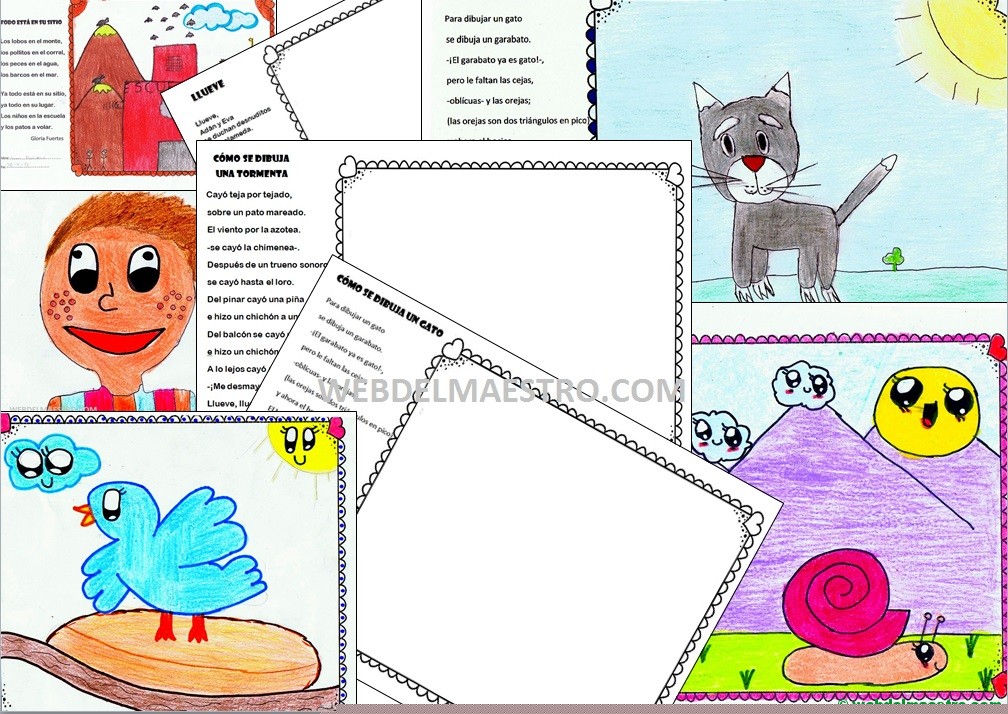 Poesías de Gloria Fuertes para dibujar