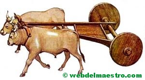 transporte con ruedas-edad de los metales