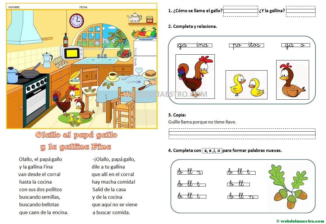 Lecturas infantiles | Sonido Ll