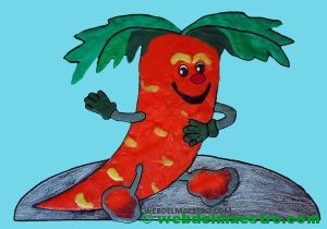 Manualidades-Zanahora de plastilina