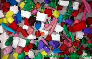 Plastilina troceada-colores surtidos