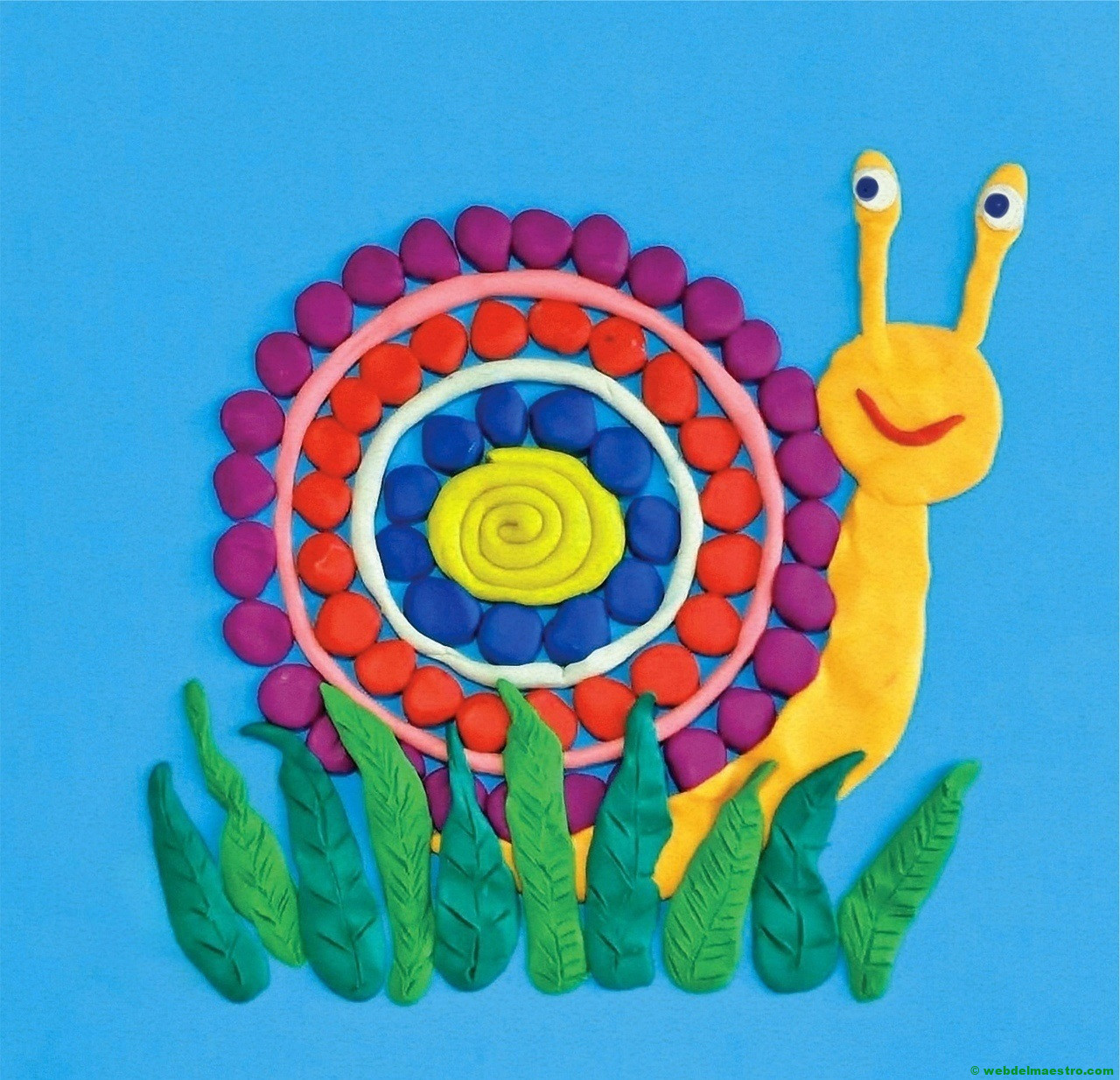 Terminación con bolitas de plastilina-2