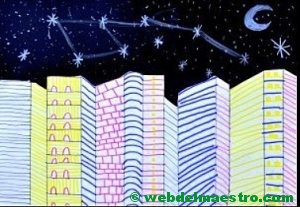 Dibujos en 3d de ciudad-