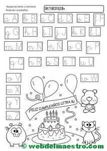 Letras del abecedario para repasar