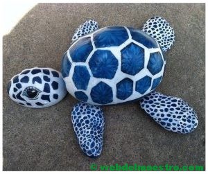 Decorar piedras-tortuga