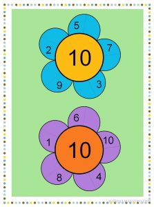 Descomponer el número 10-color