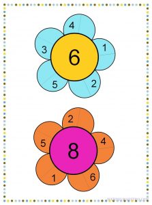 Descomponer los números 6 y 8-