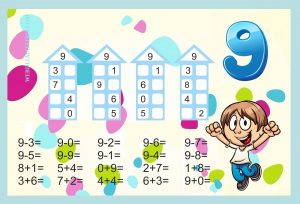 Descomponer números-Actividades color-9