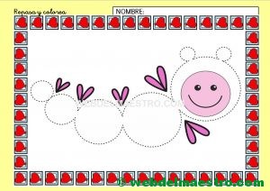 Ficha de grafomotricidad 3 años para imprimir-I-color