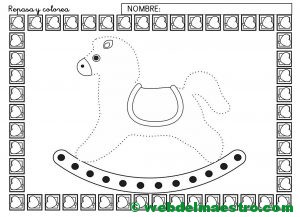 Ficha de grafomotricidad 3 años para imprimir-II