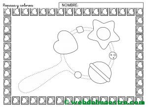 Ficha de grafomotricidad para imprimir-III