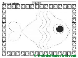 Ficha de grafomotricidad para imprimir-V
