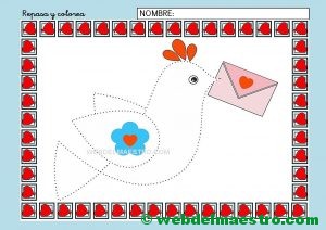 Ficha de grafomotricidad para imprimir-VI-color