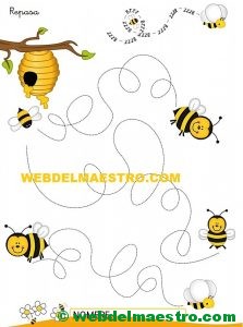 Ficha de grafomotricidad para imprimir-VIII-color