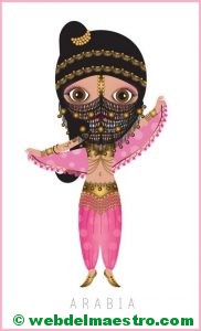 Niños del mundo-Traje típico de Arabia