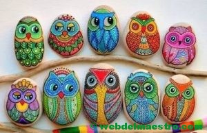 PIEDRAS PINTADAS DE BUHOS-IDEAS