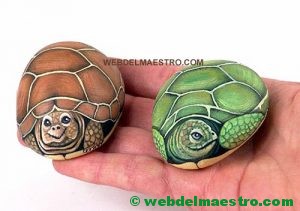 Piedras pintadas a mano-tortugas-4