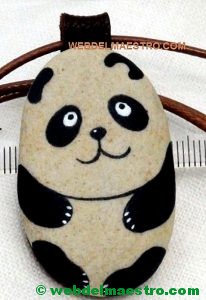 Pintar piedras-oso panda-2