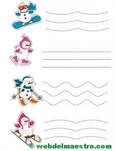 trazado de líneas rectas y onduladas