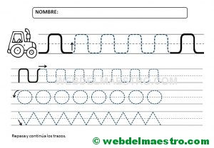 Ejercicios de grafomotricidad para 4 años-I